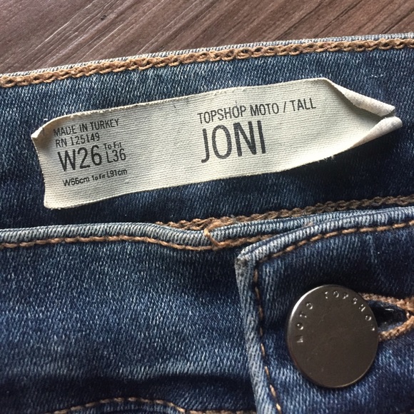 topshop joni tall